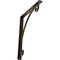 Ekena Millwork Legacy Wrought Iron Bracket, (Single center brace), Antiqued Brass 1 1/2"W x 12"D x 15"H BKTM01X12X15SLEABS - alternate 1